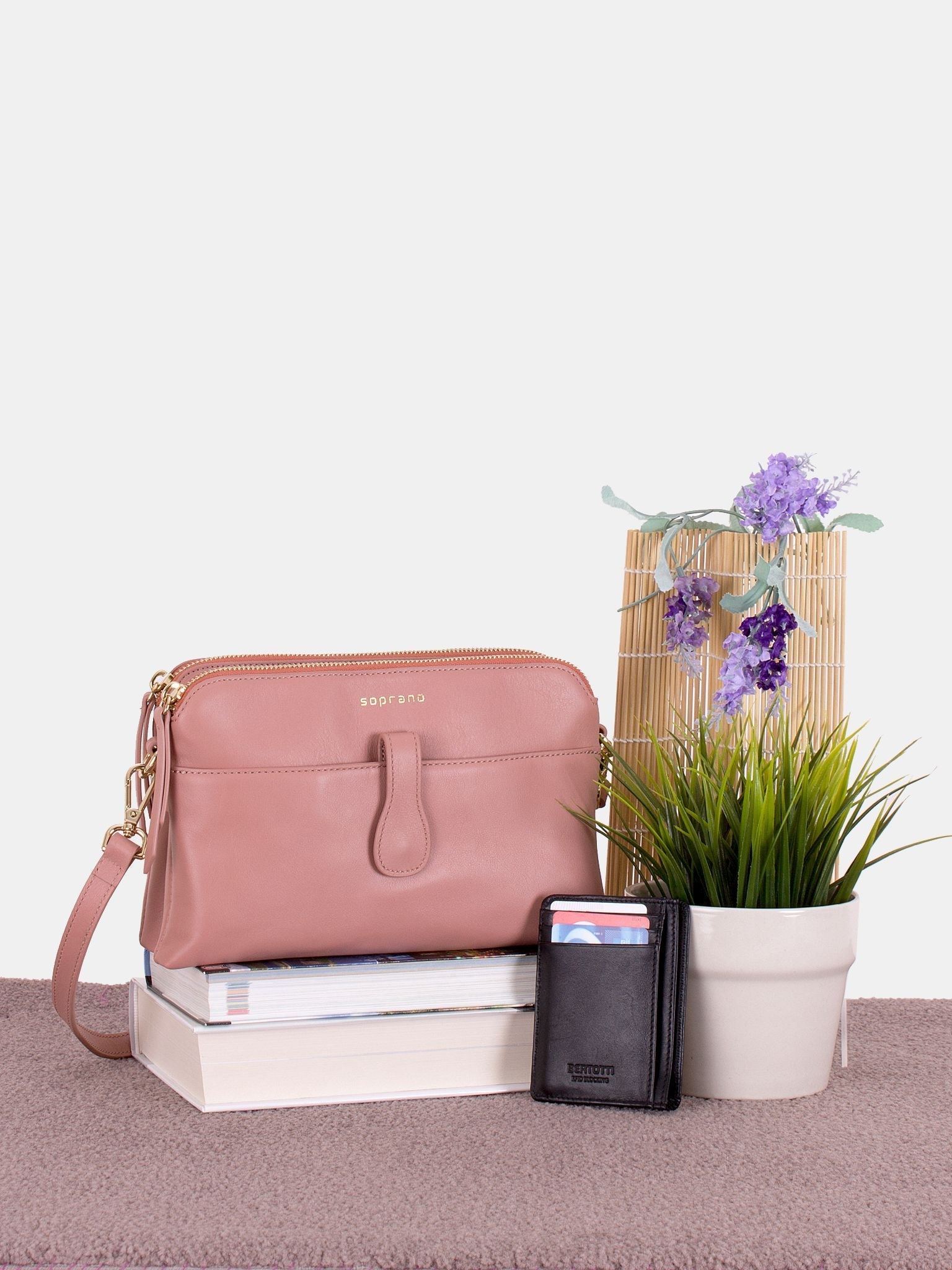 Soprano Feature - Chelsea Multi-Compartment Crossbody & Get-A-Way Card Holder